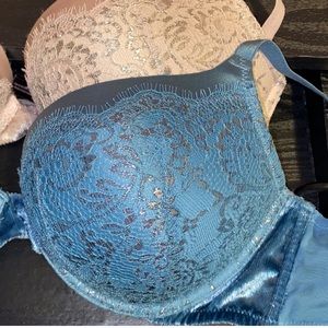 VS Blue metallic bra